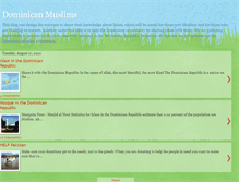 Tablet Screenshot of dominicanmuslims.blogspot.com