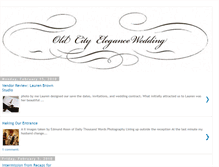 Tablet Screenshot of oldcityelegancewedding.blogspot.com