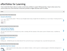 Tablet Screenshot of eportfoliosblog.blogspot.com