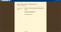 Desktop Screenshot of islamic-love.blogspot.com
