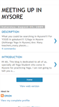 Mobile Screenshot of meetingupinmysore.blogspot.com