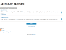 Tablet Screenshot of meetingupinmysore.blogspot.com