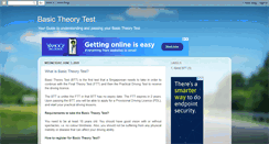Desktop Screenshot of basictheorytest.blogspot.com