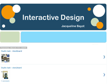Tablet Screenshot of interactivedesignblogsite.blogspot.com