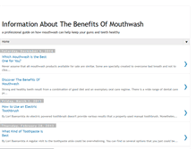 Tablet Screenshot of benefitsofmouthwash.blogspot.com