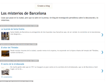 Tablet Screenshot of losmisteriosdebarcelona.blogspot.com