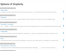 Tablet Screenshot of epitomeofsimplicity.blogspot.com