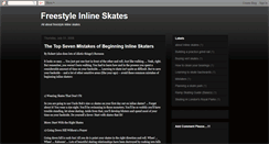 Desktop Screenshot of freestyleinlineskates.blogspot.com