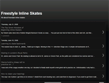 Tablet Screenshot of freestyleinlineskates.blogspot.com