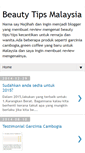 Mobile Screenshot of beautytipsmalaysia.blogspot.com