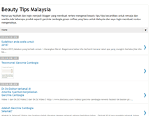 Tablet Screenshot of beautytipsmalaysia.blogspot.com