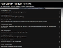 Tablet Screenshot of hairgrowthproductsforall.blogspot.com