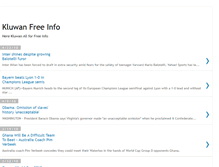 Tablet Screenshot of kluwanfreeinfo.blogspot.com
