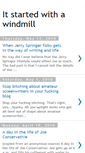 Mobile Screenshot of itstartedwithawindmill.blogspot.com