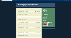 Desktop Screenshot of braininjurysurvivornetwork.blogspot.com