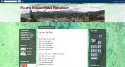 Desktop Screenshot of ellie-ecuador.blogspot.com