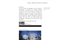 Desktop Screenshot of des-architectures.blogspot.com