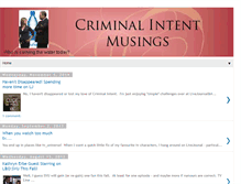 Tablet Screenshot of criminalintentmusings.blogspot.com