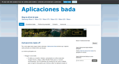 Desktop Screenshot of aplicacionesbada.blogspot.com