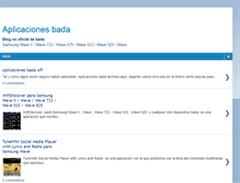 Tablet Screenshot of aplicacionesbada.blogspot.com