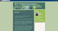 Desktop Screenshot of lymphomamusings.blogspot.com