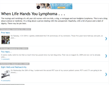 Tablet Screenshot of lymphomamusings.blogspot.com