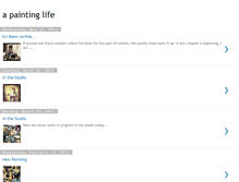 Tablet Screenshot of apaintinglife.blogspot.com