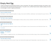 Tablet Screenshot of emptynestegg.blogspot.com