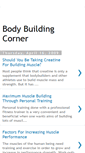 Mobile Screenshot of bodybuildingcorner.blogspot.com