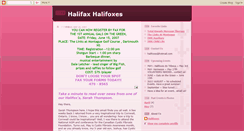 Desktop Screenshot of halifoxes.blogspot.com