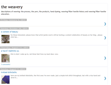 Tablet Screenshot of chicorycottageweavery.blogspot.com
