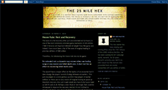 Desktop Screenshot of 25milehex.blogspot.com