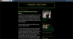 Desktop Screenshot of i-regret-nothing.blogspot.com