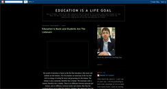 Desktop Screenshot of educationisalifegoal.blogspot.com