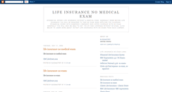 Desktop Screenshot of lifeinsurancenoexam.blogspot.com