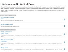 Tablet Screenshot of lifeinsurancenoexam.blogspot.com