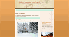 Desktop Screenshot of escapadasyviajes.blogspot.com