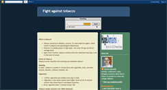 Desktop Screenshot of fightagainsttobacco.blogspot.com