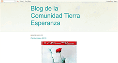 Desktop Screenshot of comunidadtierraesperanza.blogspot.com