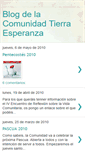 Mobile Screenshot of comunidadtierraesperanza.blogspot.com