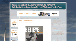 Desktop Screenshot of essayscarepetsbooktoreview.blogspot.com