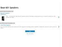 Tablet Screenshot of bose601speakers.blogspot.com
