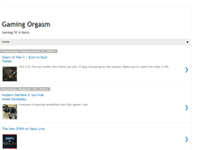 Tablet Screenshot of gamingorgasm.blogspot.com