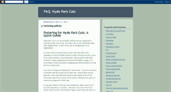 Desktop Screenshot of hydeparkcatsfaq.blogspot.com
