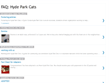 Tablet Screenshot of hydeparkcatsfaq.blogspot.com