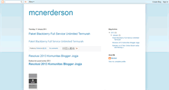 Desktop Screenshot of mcnerderson.blogspot.com