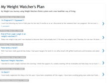 Tablet Screenshot of myweightwatchersplan.blogspot.com