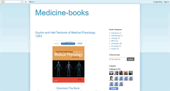 Desktop Screenshot of medicine-books.blogspot.com