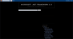 Desktop Screenshot of dotnetframework3.blogspot.com