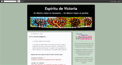 Desktop Screenshot of espiritudevictoria.blogspot.com